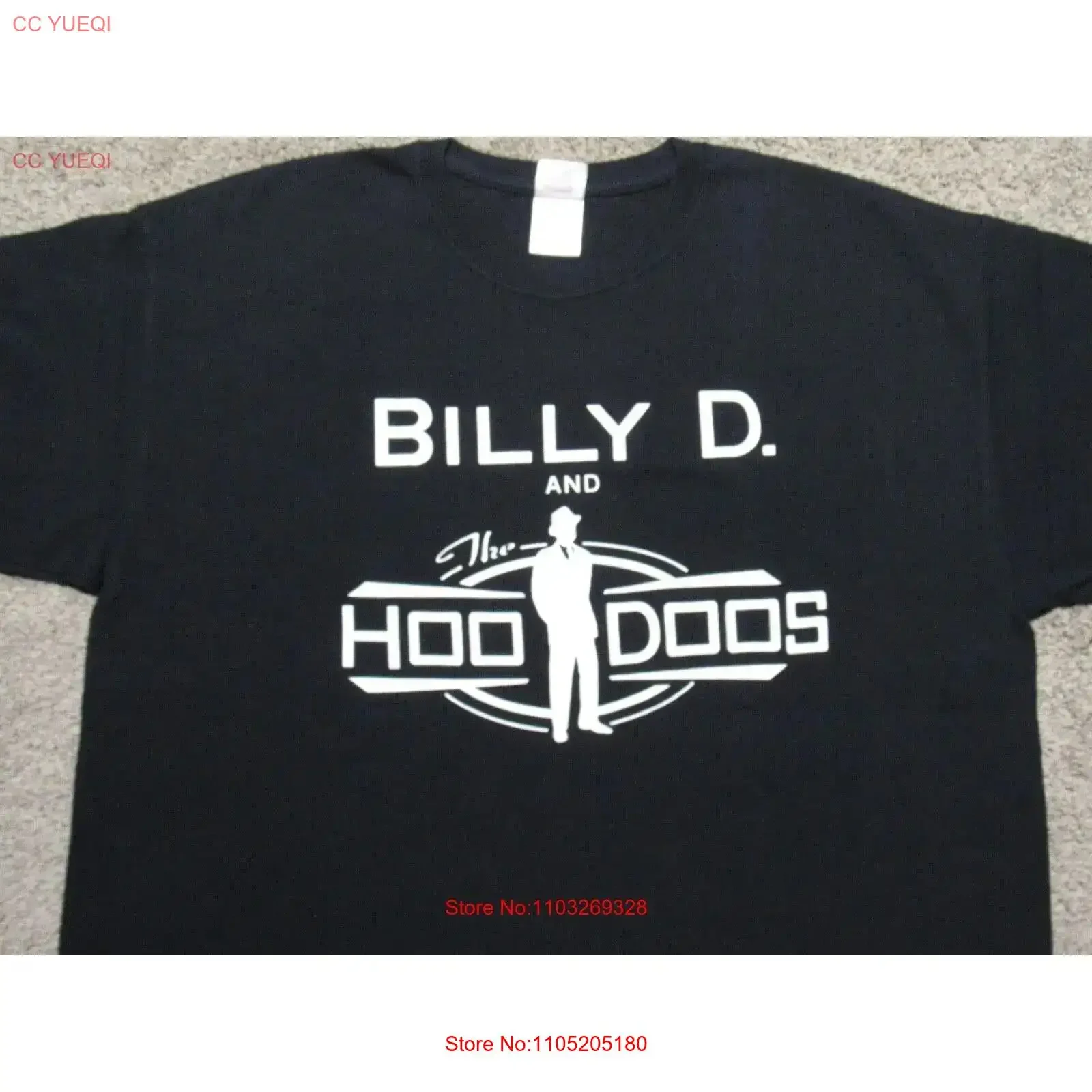 BILLY D And The Hoodoos T SHIRT Mens XL Blues Rock Music Band Concert Tour CD vintage Washed fashion Casual homme Versatile