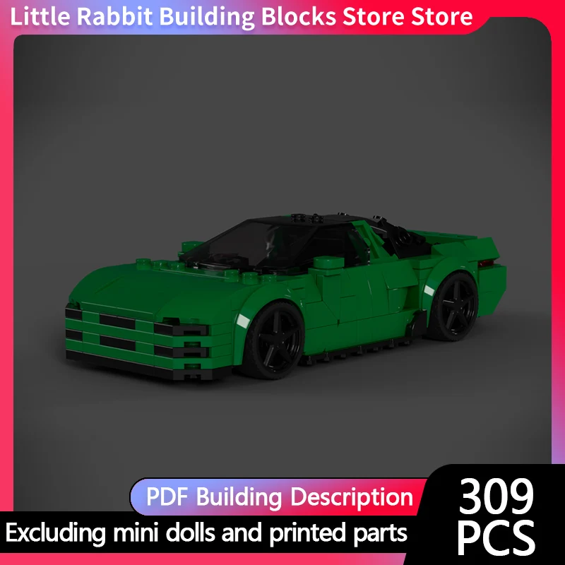 Speed Racing Car Model MOC Building Bricks NA1 Top Tier Sports Car Modular Technology Gifts Holiday Assemble Children Toys Suit