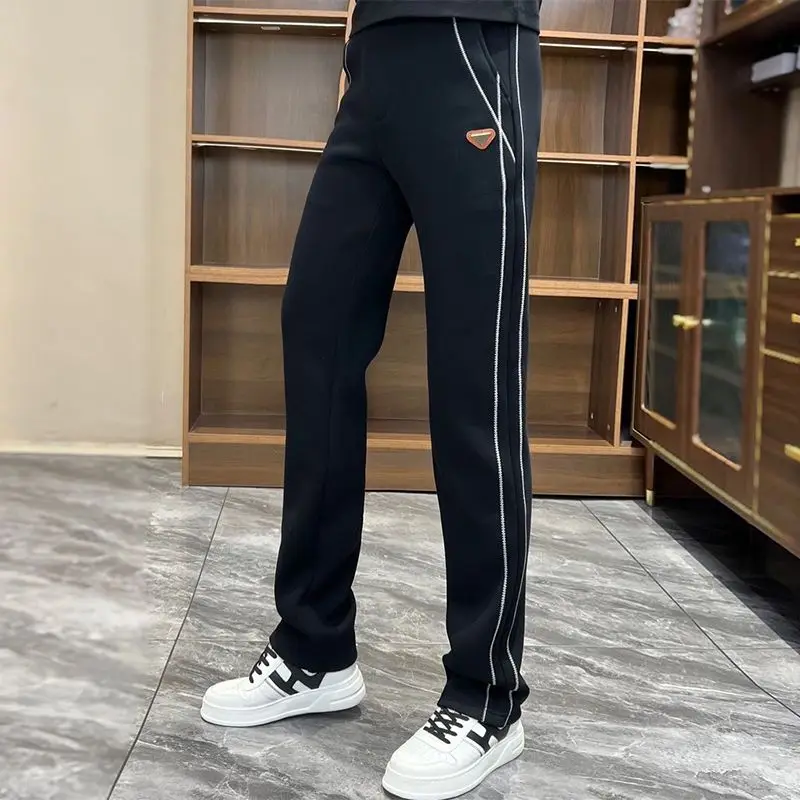 

Men's Casual Pants Straight Leg Sweatpants Wide Leg Loose Sports Pants Men's Versatile Hanging Casual Pants