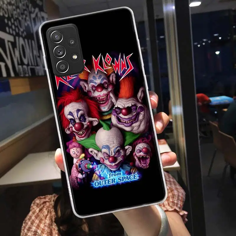 Movie K-Killer Klowns From Outer Space Phone Case For Galaxy Samsung S22 Plus S21 Ultra Clear S20 S23 S24 FE S10 S10E S9 S8 Cove