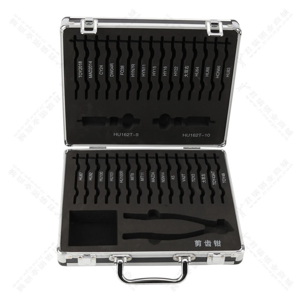 JMCKJ Blank Original Lishi 2 in 1 Tool Repair Tool Box Storage Case for 16PCS/32pcs Lishi 2 in 1 and 1pc Lishi Key Cutter