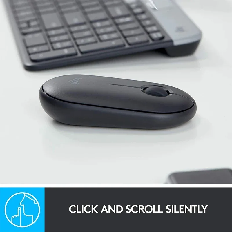 Laptop Tablet Mouse Wireless Bluetooth Mouse Light and Thin Mute Office 2 in 1 Battery/USB Stock Mini Mouse