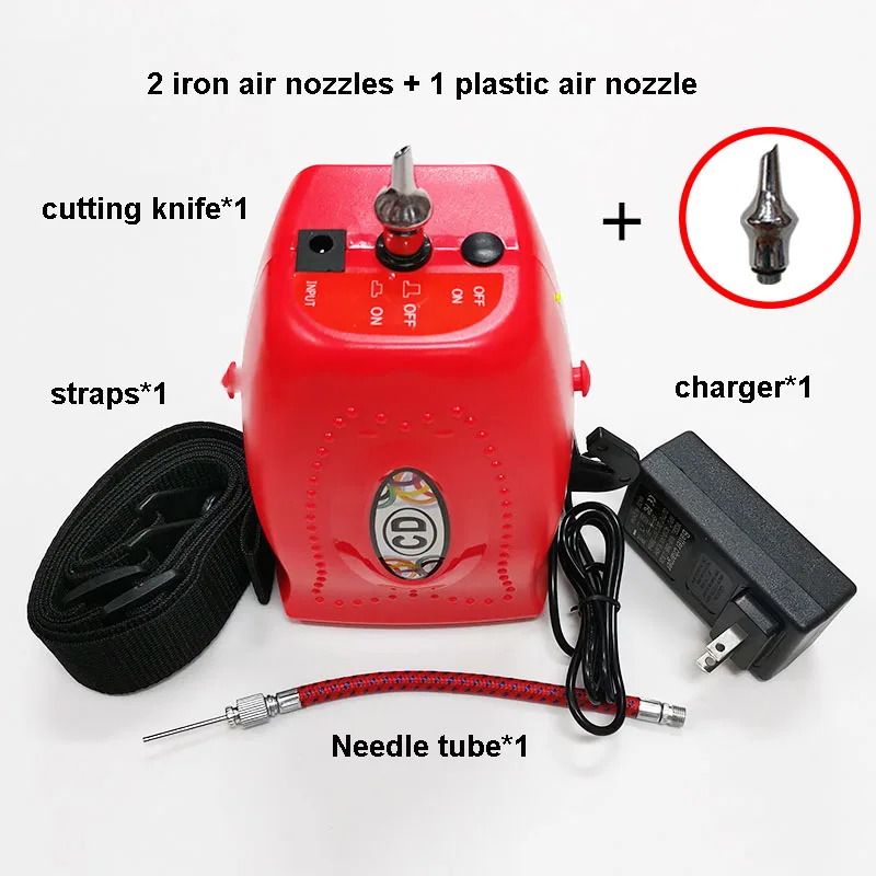 CD607 Rechargeable Portable Long Strip Balloon Inflator Blowing Magic Balloon Clown Performance Inflation Pump Balloon Pump