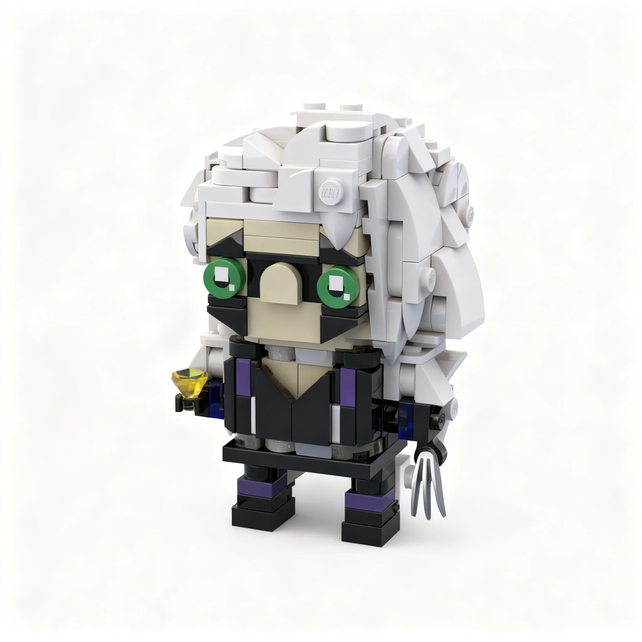 210pcs MOC Rivals- Black CAT BrickHeadz Rivals Model Building Blocks Toys Craft DIY Birthday Idea Display Education Art Assemble