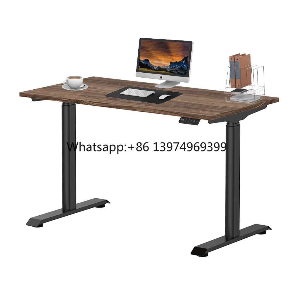 Smart Dual Motor Ergonomic Electric Standing Table Automatic Height Adjustable Desk Frame 3 Stage Adjustable Desk Motorised