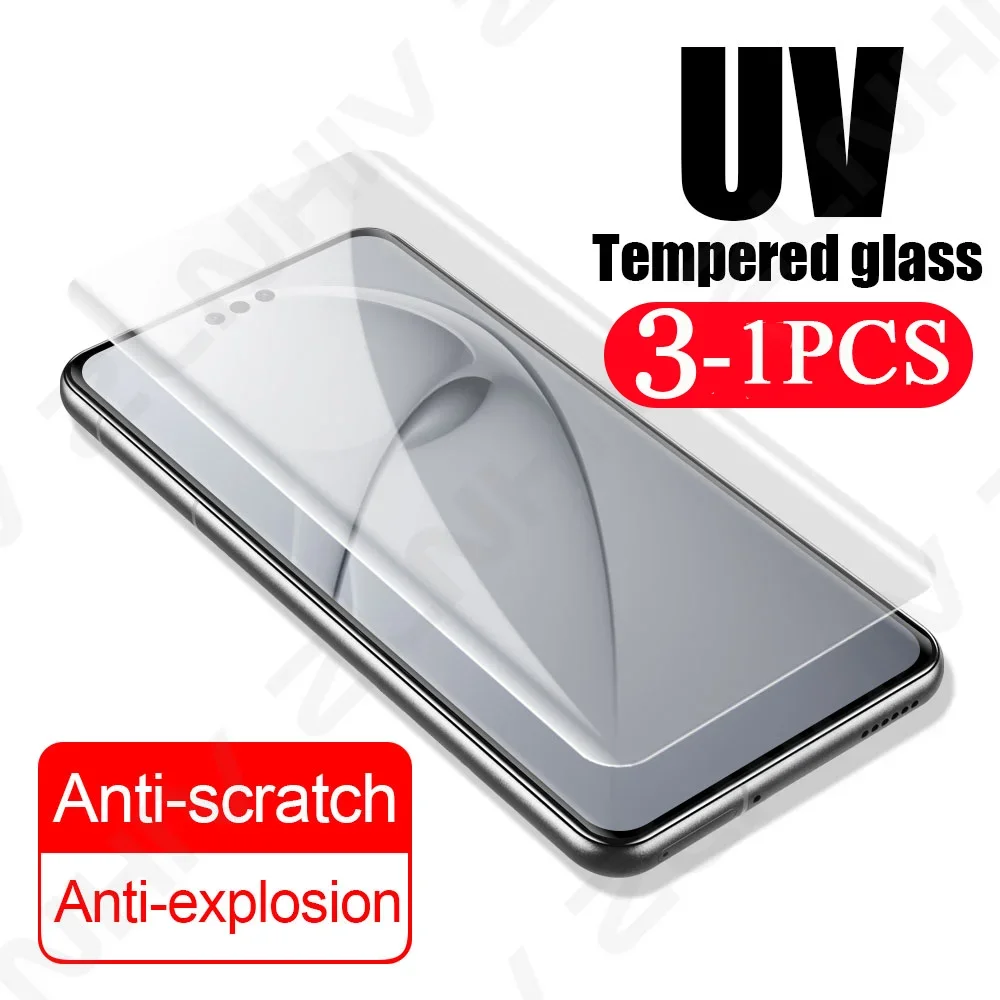 3/2/1 Pcs Full Cover Protective Film for Huawei Mate 70 60 UV Tempered Glass 50 Nova 13 12 11 Pro Screen Protector Pura 70 Ultra