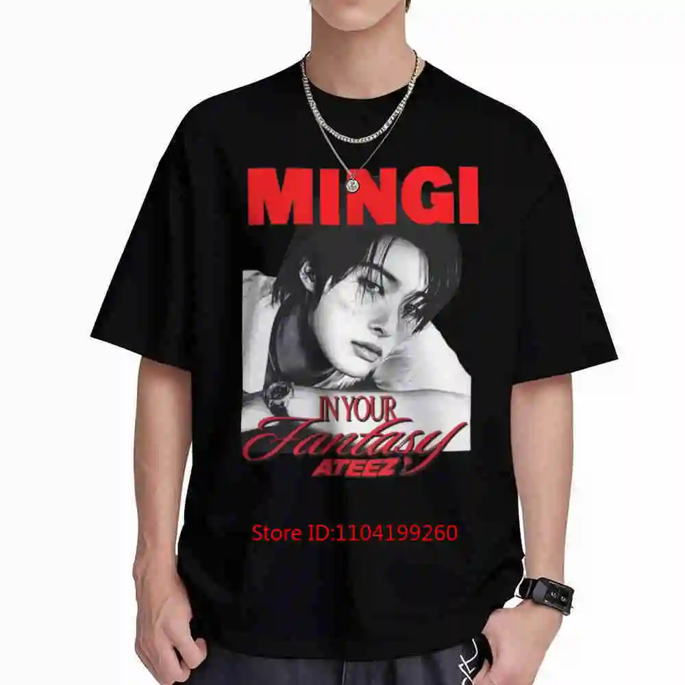 Mingi Ateez In Your Fantasy Kpop Idol Short Sleeve Tee 100% Cotton T-Shirt