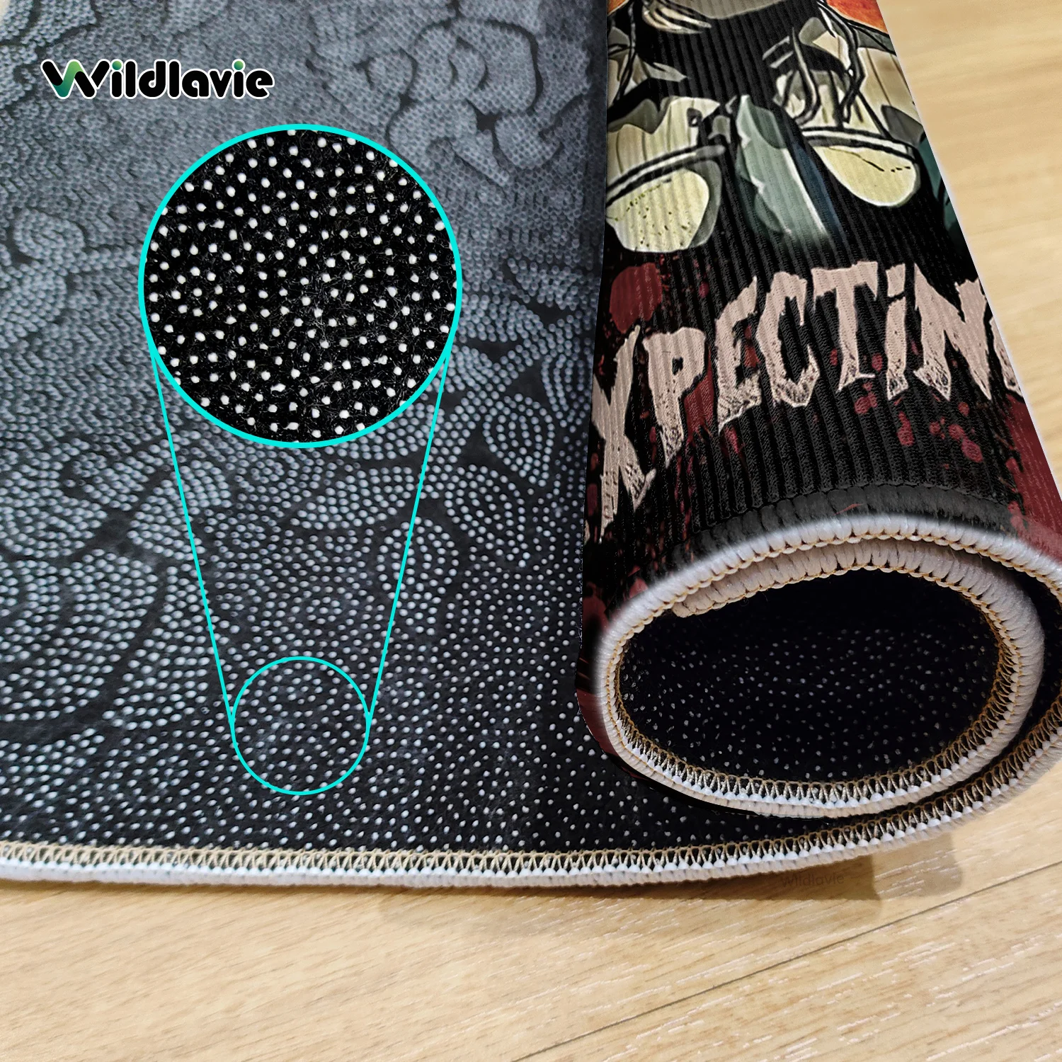 VIKAMA – tapis d'extérieur effrayant avec personnage de film, paillasson de bienvenue doux, pour salon, canapé, chambre à coucher, salle de bain