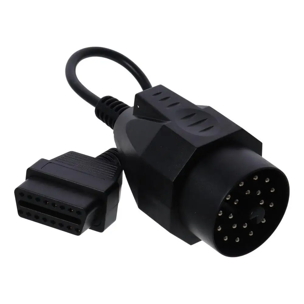 20PIN OBD1 to 16PIN OBD2 Black Diagnostic Tool Adapter Connector Cable, Connector Adapter Cable for BMW E31 ,for E32 ,for E34