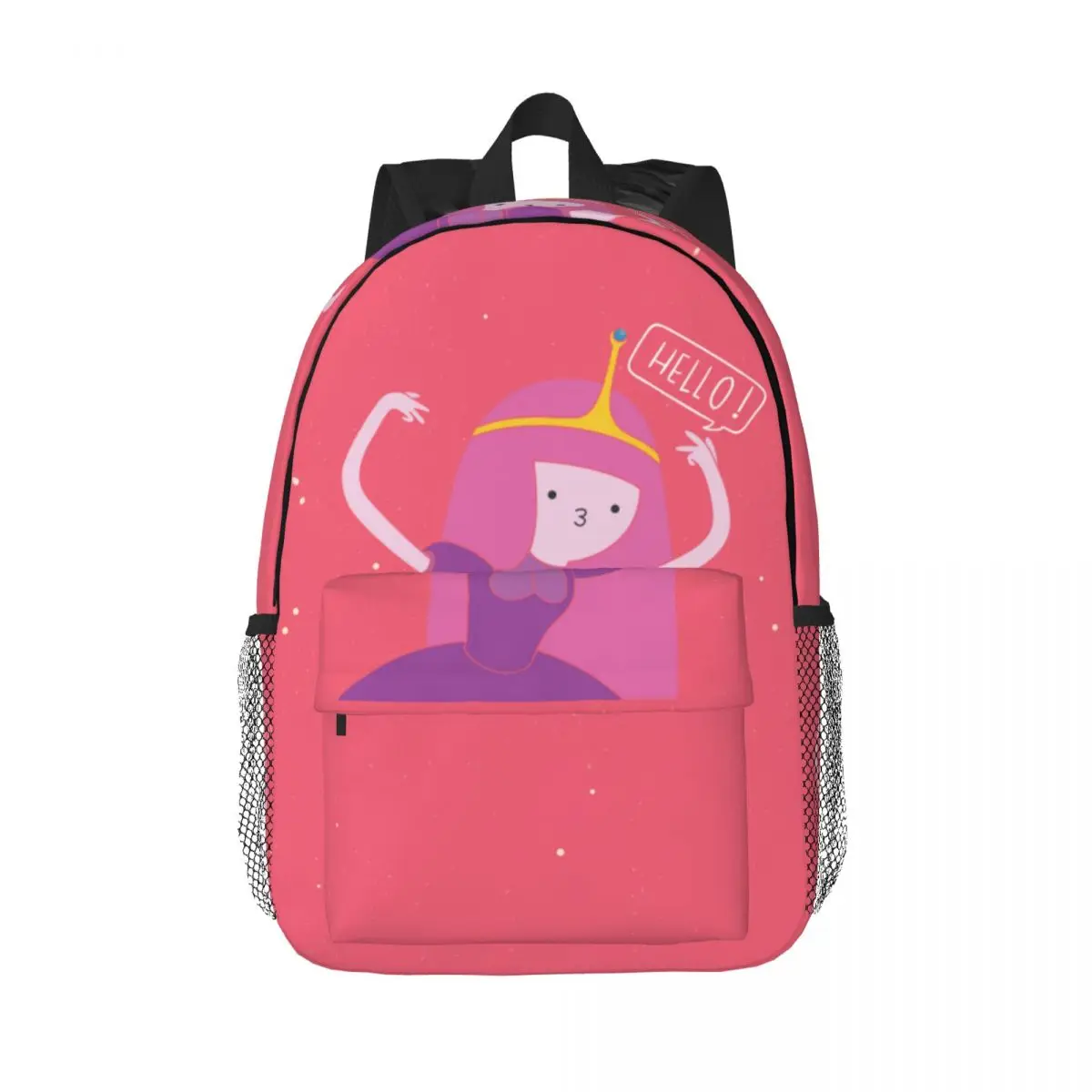 

A-Adventure Time Princess-Bubblegum Bmo Jake Fashion High Capacity Waterproof Backpack Trendy Laptop Travel Book Bag 15inch