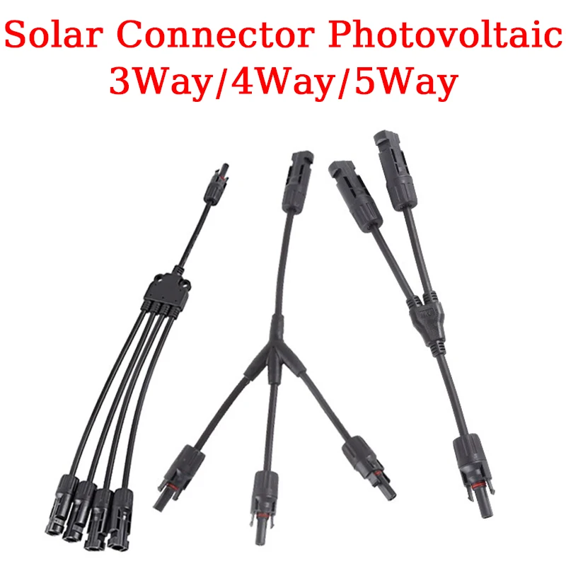 

PV connector Y type parallel connection solar panel system waterprrof connector Branch Two pieces Solar Cell Connect Plug