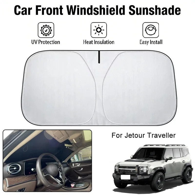 

Foldable Car Windshield Sun Shade UV Block Heat Insulation For Jetour Traveller Interior Protection Accessories