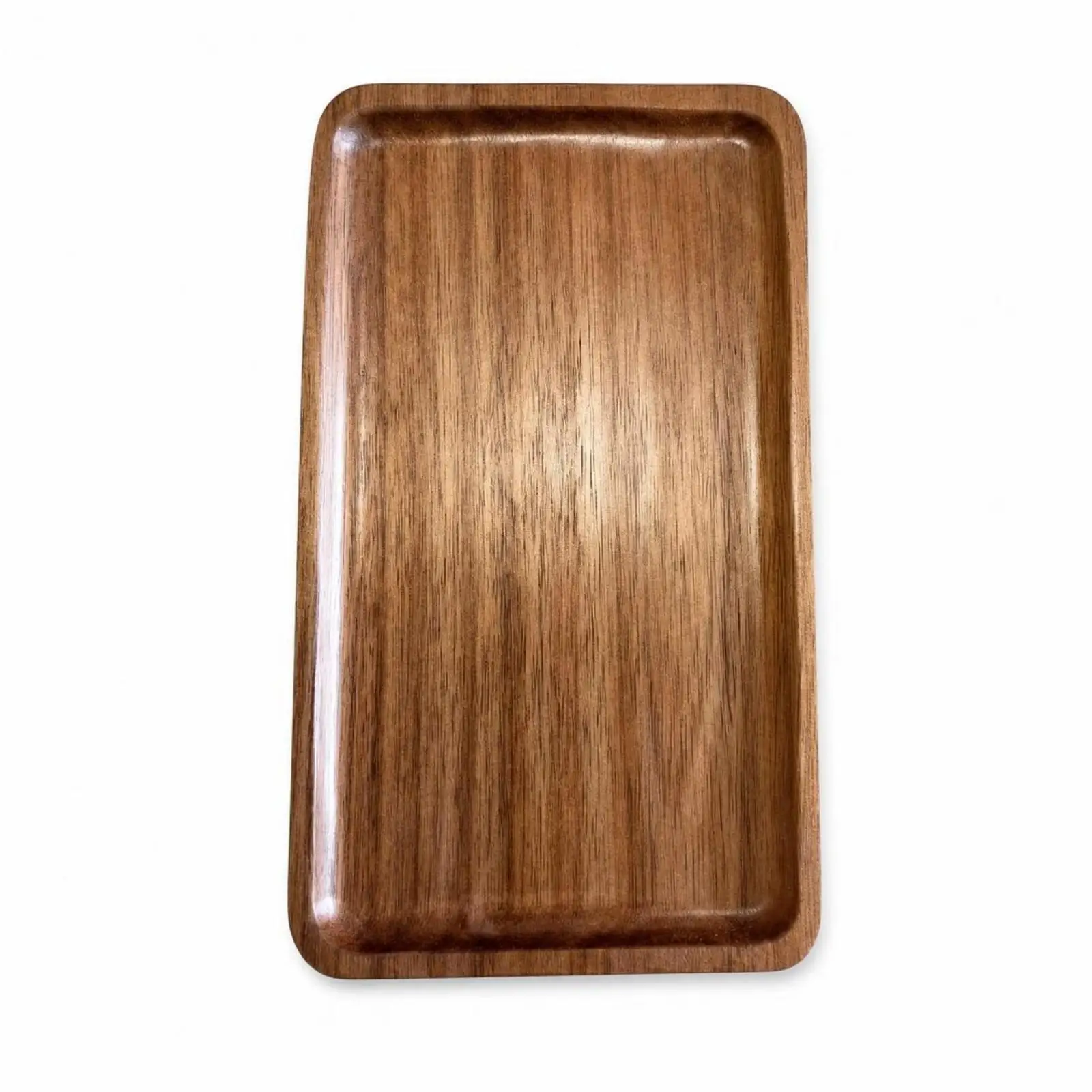Sturdy Wooden Beverage Tray for Tea Ceremony and Dinner Parties with Sleek Design for Casual and Formal Use