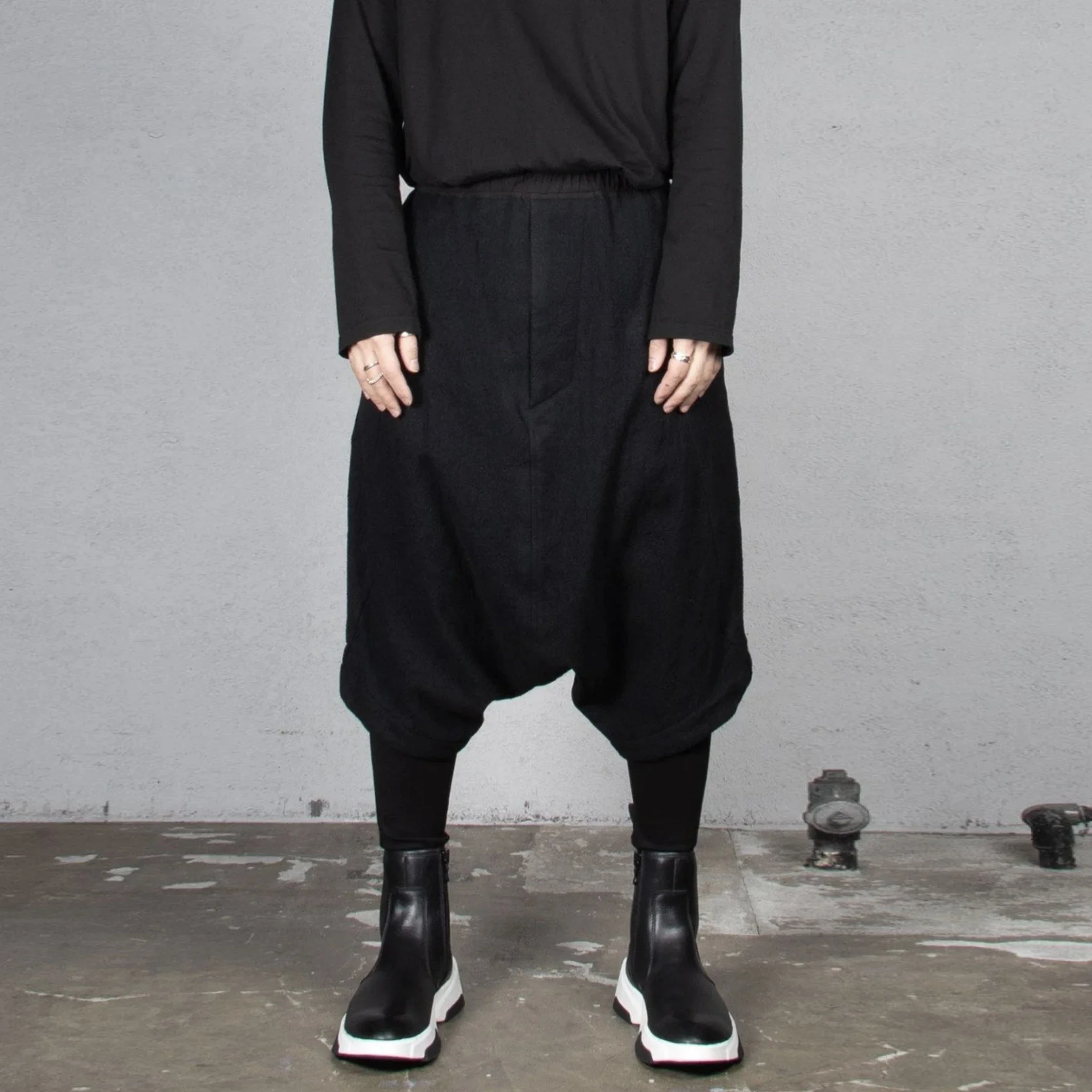 

YOJI OOAK two-layer Haren pants Casual Japanese dark department niche designer original double-layer shorts for men and women