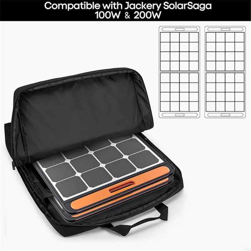 57QF Solución almacenamiento estuche caja solar multifuncional para solix PS100 PS200