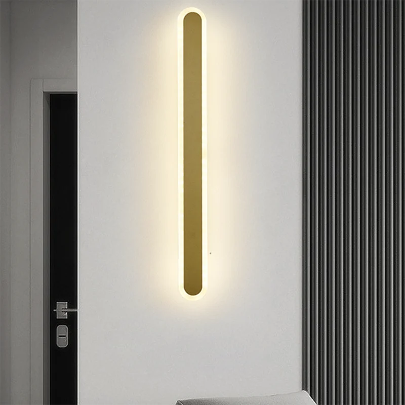 

LED Long Wall Lamp IP65 Outdoor Waterproof Garden Balcony Light Simple Indoor Bedroom Living Room Sofa background Lighting