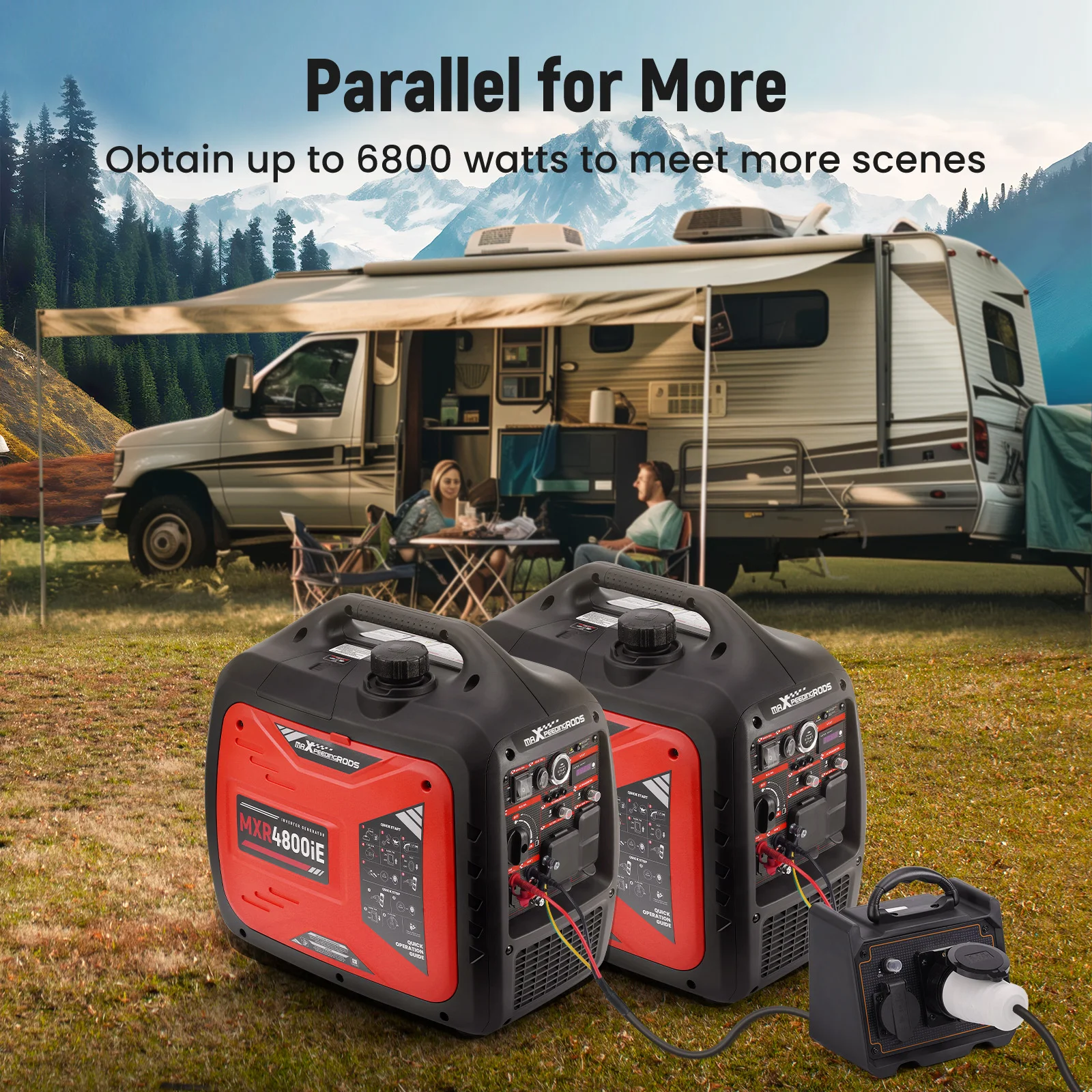 4800 Watt Generators Portable Generator Inverter Quiet For Home Backup for RV