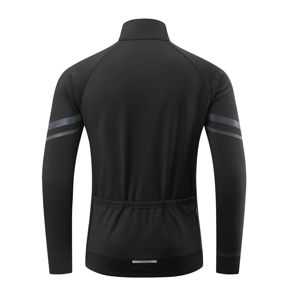 WOSAWE Warm Jacket Winter Fleece Thermal Cycling Jacket Long Jersey Running Coat Biker Riding Road Mtb Bicycle Clothes