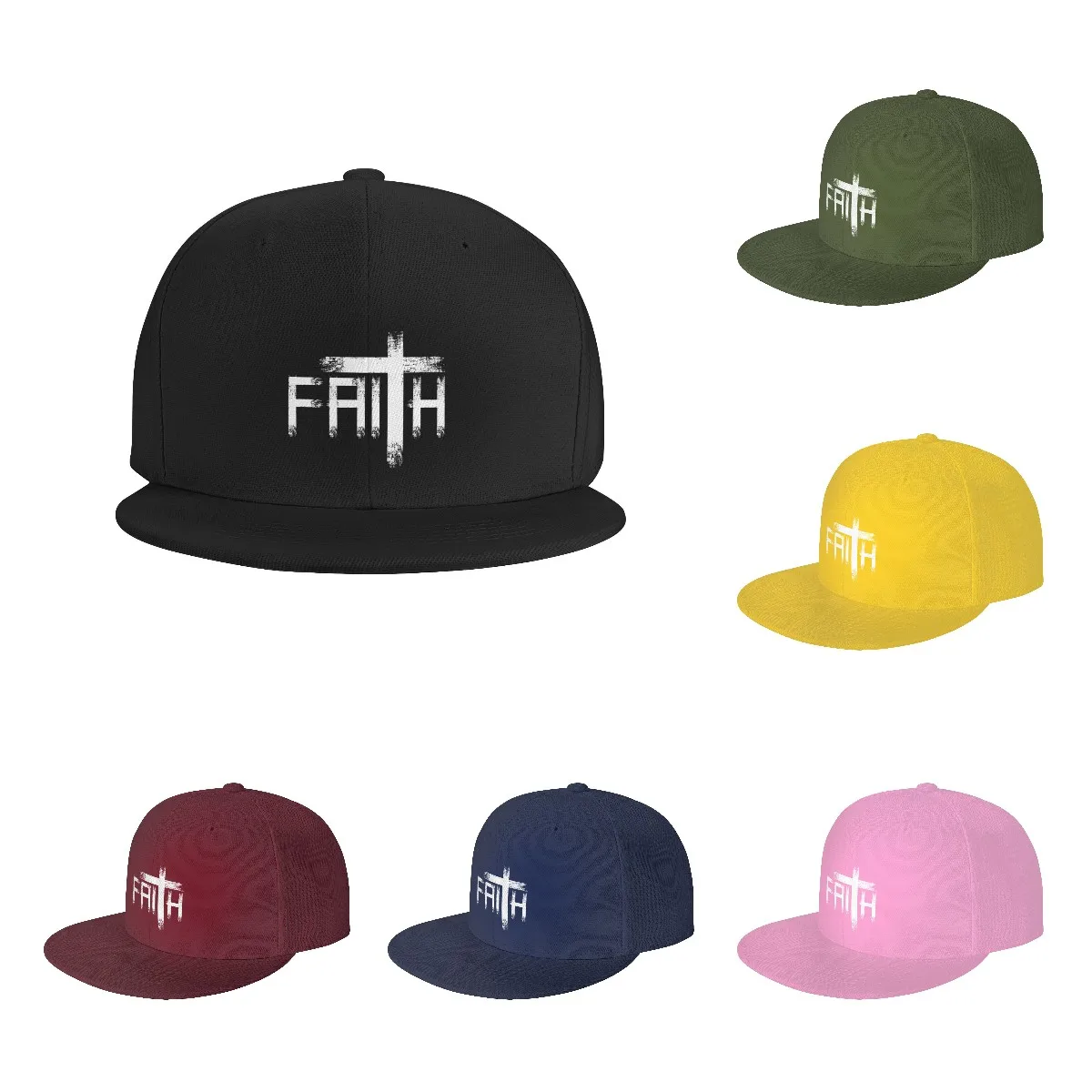 Fashion God Preacher Jesus Believer Hiphop Flat Baseball Cap Men Women Christian Faith Christian Religious Dad Hat Snapback Hats