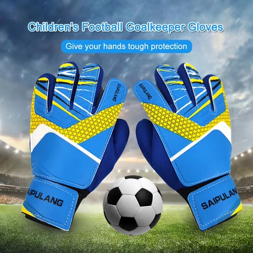 어린이 성인용 골키퍼 장갑, 라텍스 축구 손목 스트랩, 미끄럼 방지 하이 퀄리티 축구, 강한 그립 매치 훈련 골키퍼 장갑 