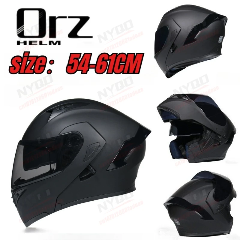 

Motorcycle Helmet Flip Up Double Lens Full Face Helmet High Quality ECE DOT Approved Moto Cascos Four Seasons Motocross Helmet