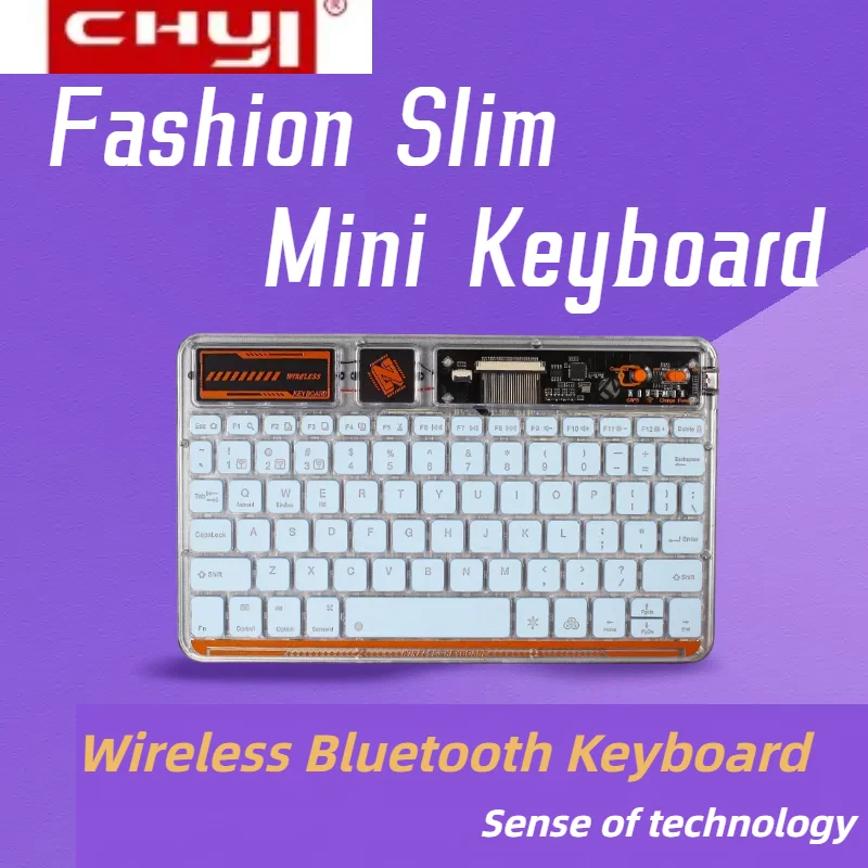 

Best Compact Fashion Slim Mini Keyboard Gaming Keyboard Wireless Bluetooth Keyboard For PCMac Laptop Tablet Keycaps 78 Key