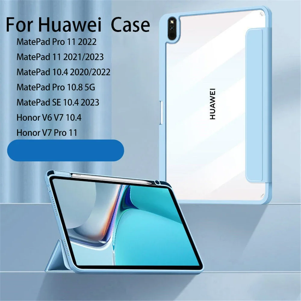 For Huawei Matepad Pro 10.8 Protective Sleeve Pro 11 Case with Pen Slot Anti-bending for MatePad 11 2022 10.4 Protective Cover