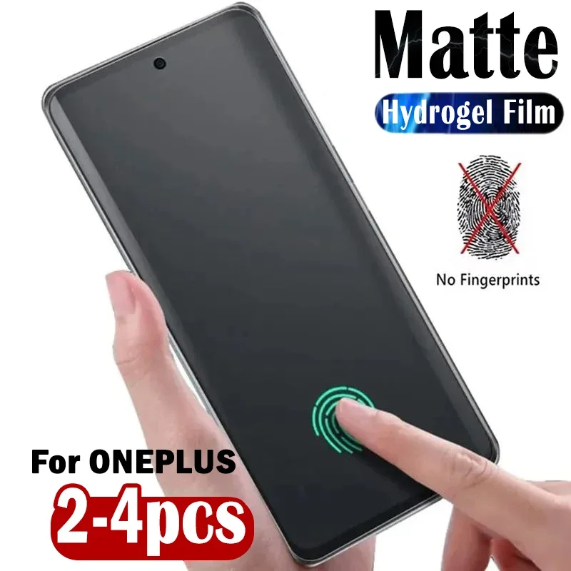 2-4pcs Full Cover Matte Flexible Silicone Hydrogel Film For Oneplus 13 Screen Protector for One Plus 13R Frosted Film not glass