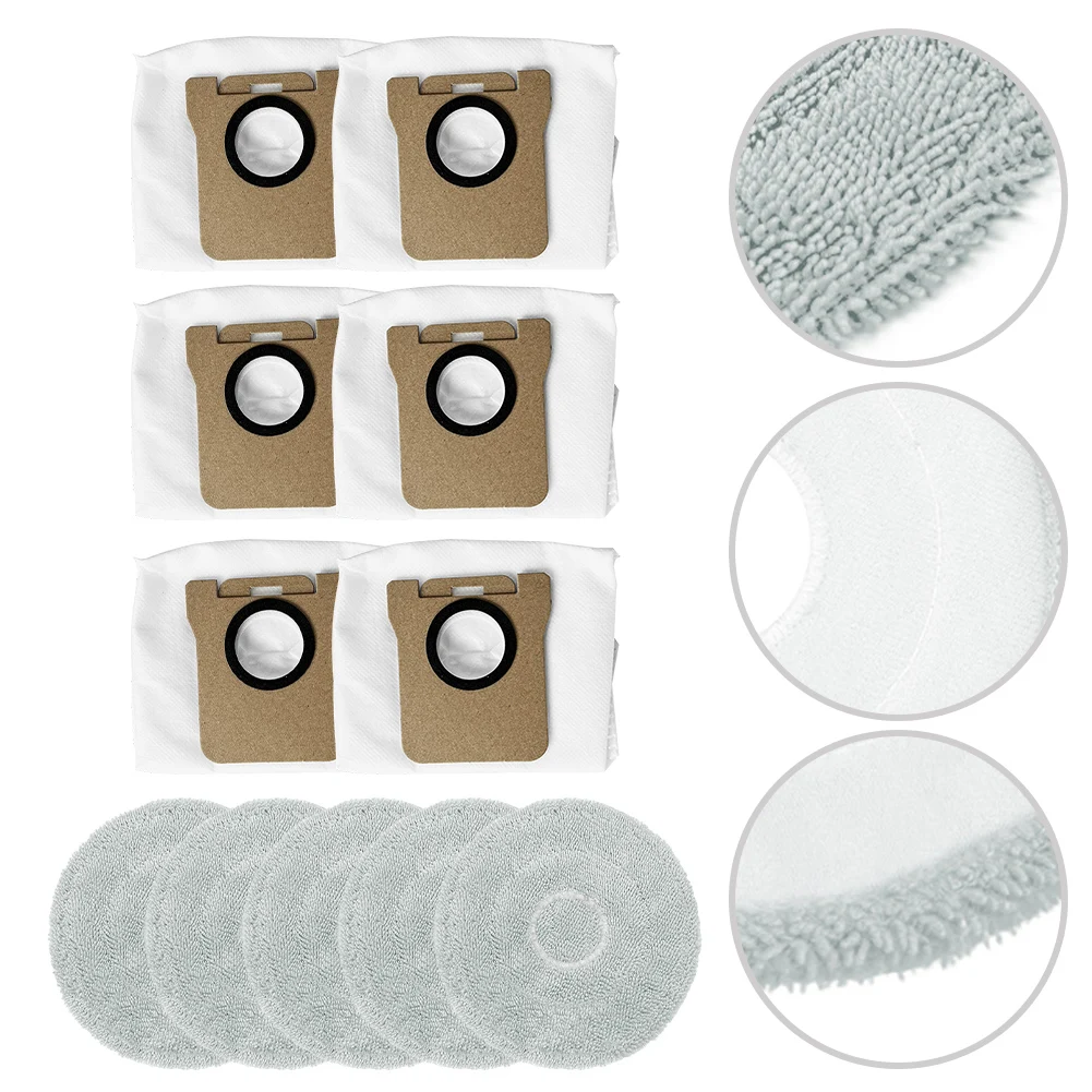 

Mop Cloth Dust Bags Kit For Mijia M40S OV31CN Replacement Clog-Free Performance Dust Bags Mop Pads Kit Vacuum Cleaner Parts
