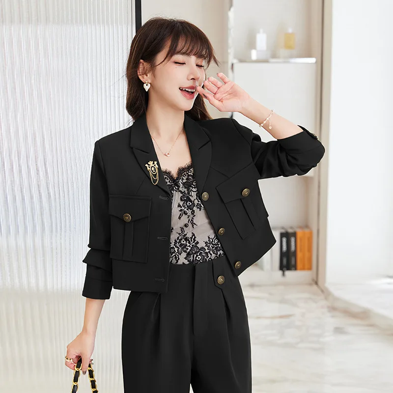 Small Suit Jacket Women's Short Western Style Fashion Business Top High Slimming Fried Street Suit Shorts Suit