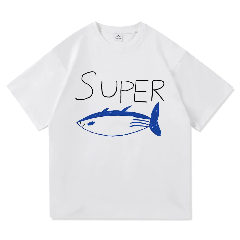 

2025 new model Jin Super Tuna Fish T Shirt Kawaii Retro Fashion Men/women Clothing Harajuku High Quality s Cotton Clothes Days G