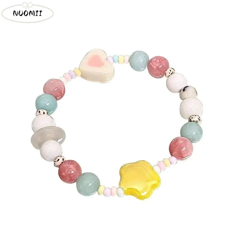 الكورية نمط لون الحلوى سوار الدوبامين اكسسوارات تصميم الأزياء ستار سحر سوار Liuli النساء مجوهرات اكسسوارات