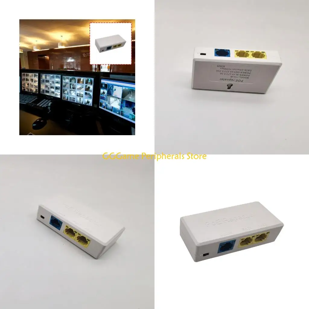 

U55B 100Mbps PoE Extender With LED Indicators For Plugs And Play Installation In Security Cameras And Wireless Up To 100m