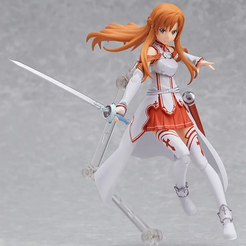 14Cm Sword Art Online Sao Yuuki Asuna Figuur Populaire Anime Action Figures Boxed Model Poppen Speelgoed Voor Kinderen Pvc ornament