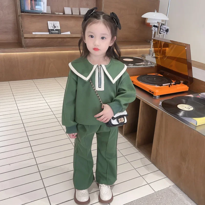 Baby Girl Clothes Suit Children Clothing Girls Autumn Clothing Set 2024 New Spring and Autumn Children Girls Fashion 2-piece Set