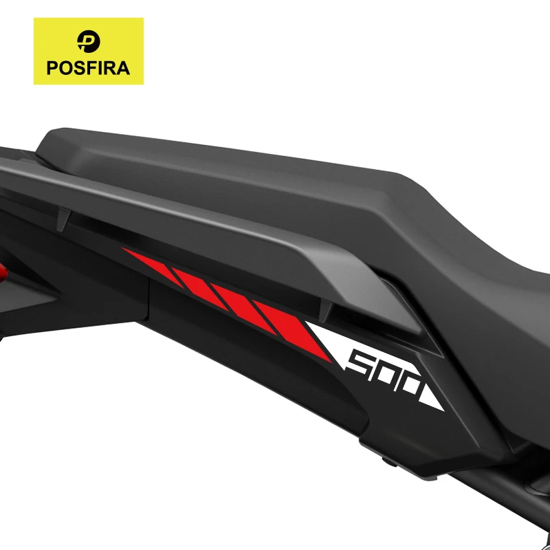 POSFIRA Motorcycle Rear Seat Sticker Vinyl Decals for Honda NX500 NX 500 2024-2025 Motorbike Body Decoration Accessories