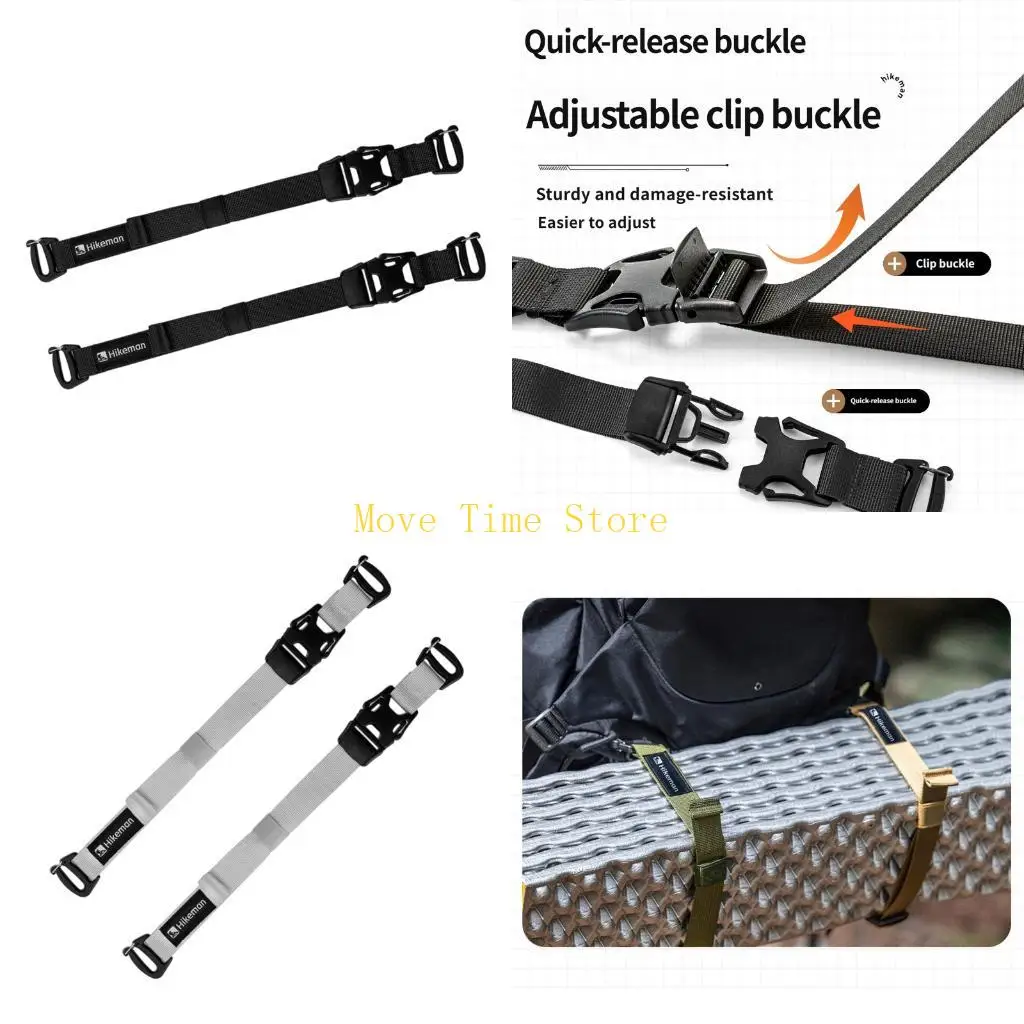 92ME Hiking Carry Hold Pair for Pack Order, 2 Piece Helper Set with Middle Lock for Camp Days, Travel Use, and Daily Load