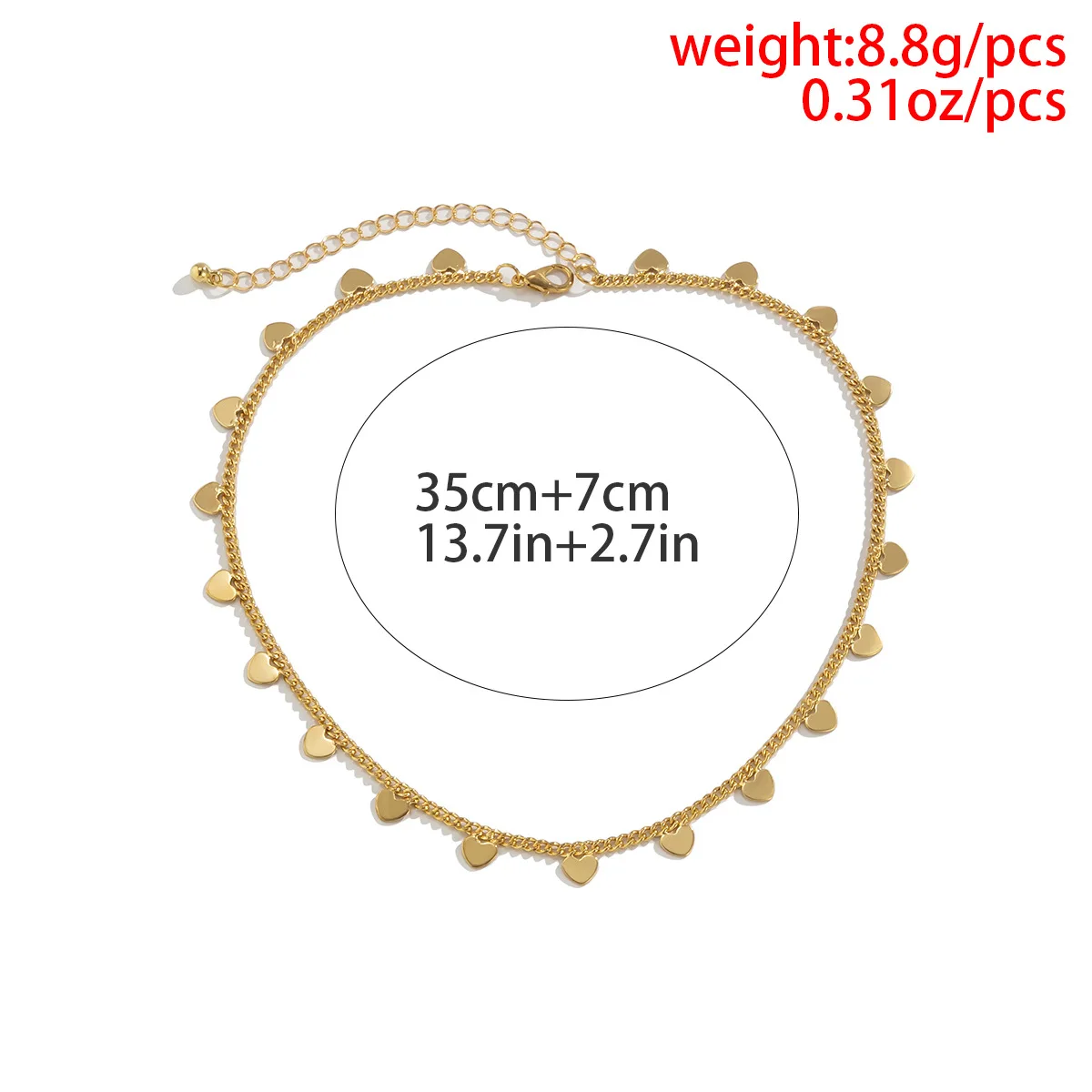 قلادة بسيطة بلون ذهبي ومعدني على شكل قلب وخوخي وشرابة قلادة على شكل الترقوة للسيدات 2023 حلية فتاة إبداعية مجوهرات عصرية هدية