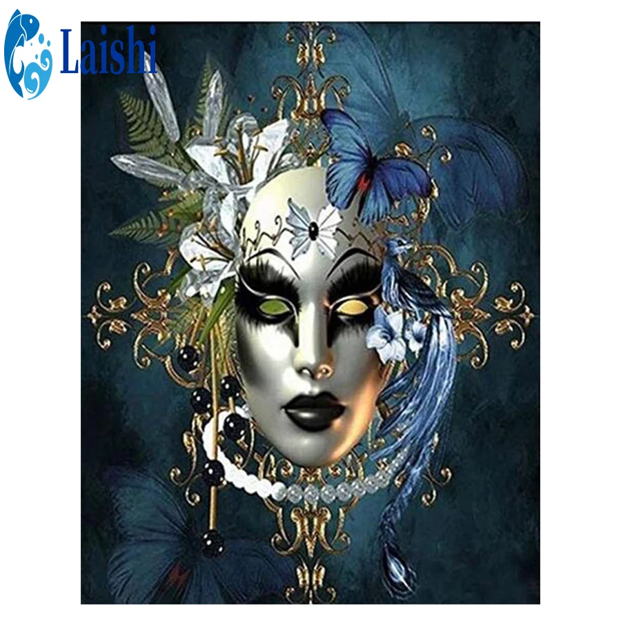 5D diy Skull head iris full round diamond painting cross stitch kits diamond embroidery mosaic pattern picture home decor gift