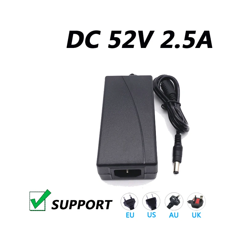 

POE Switch Power Supply 52V 2.5A Power Adapter 52V 2500MA 5.5*2.1MM Power Supply EU Plug US Plug