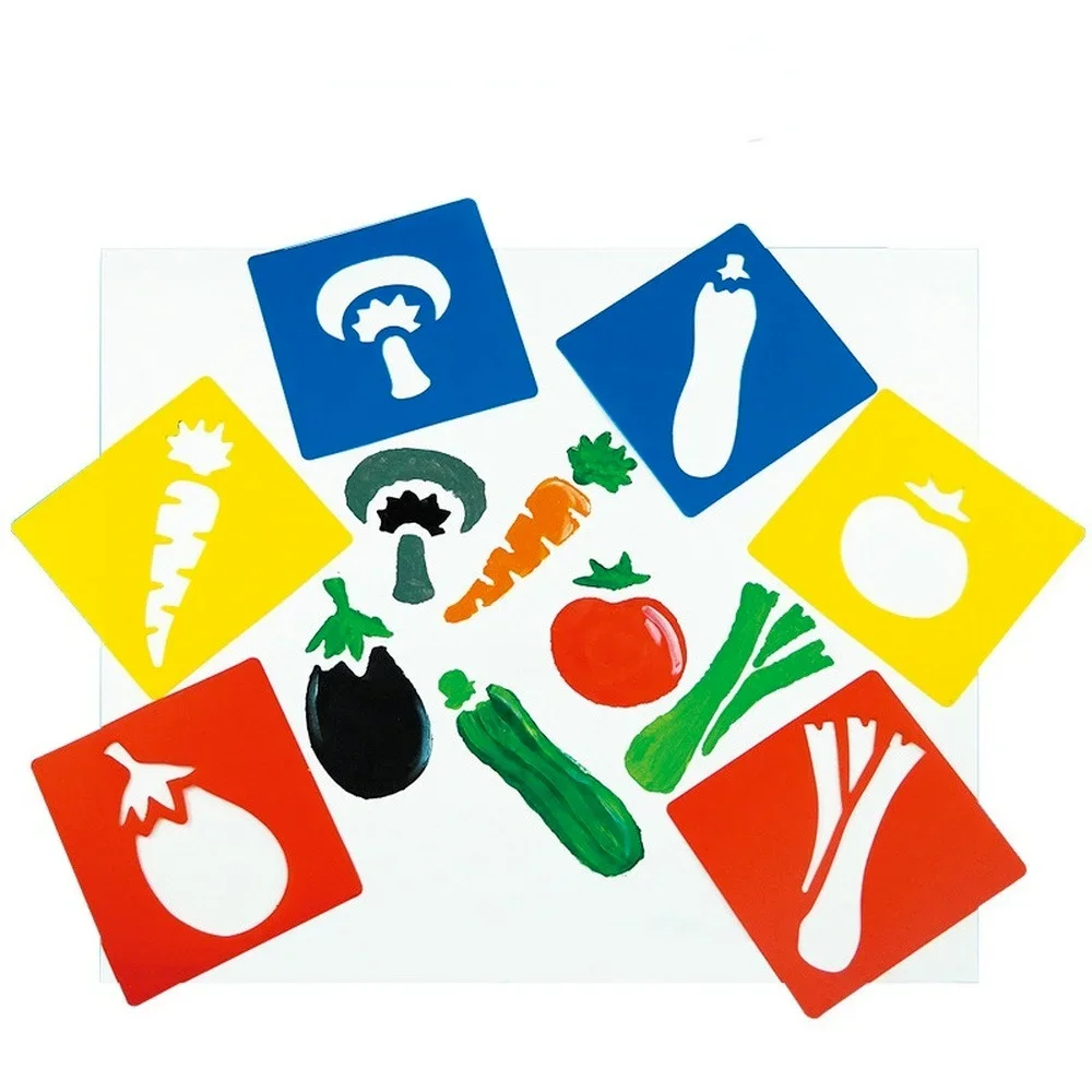 Educational Coloring Book DIY Painting Dinosaur Animal Car Template Pattern Stencils Painting Early Set libros para pintar