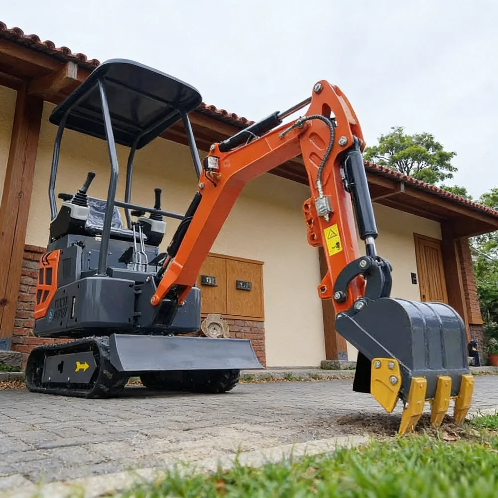 Customized All-in-One Mini Excavator Small Hydraulic Crawler Digger Bagger Machine with Augers and Thumb Clip Buckets