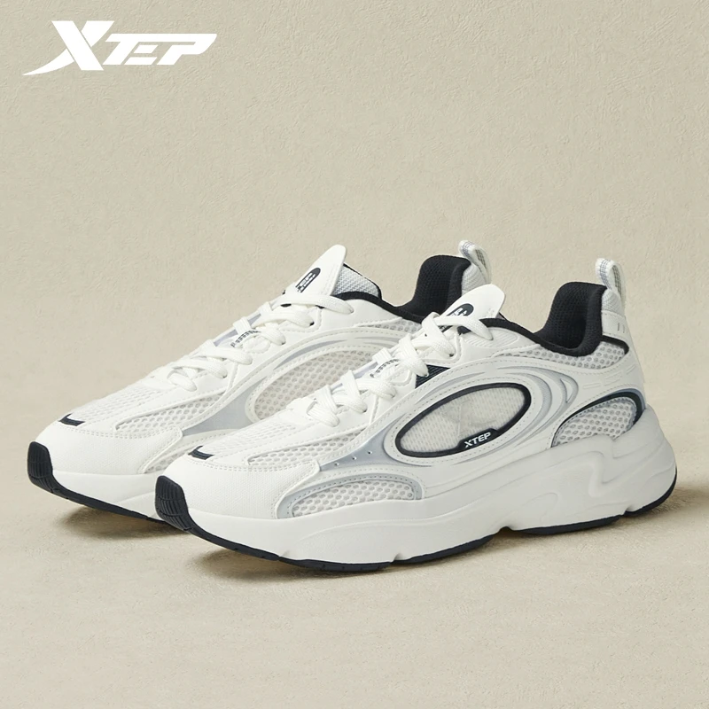 Xtep Capsule Shoes For Men 2024 Autumn Street Style Fashion Casual Shoes Durability Increase Comfortable Sneakers 876319320018