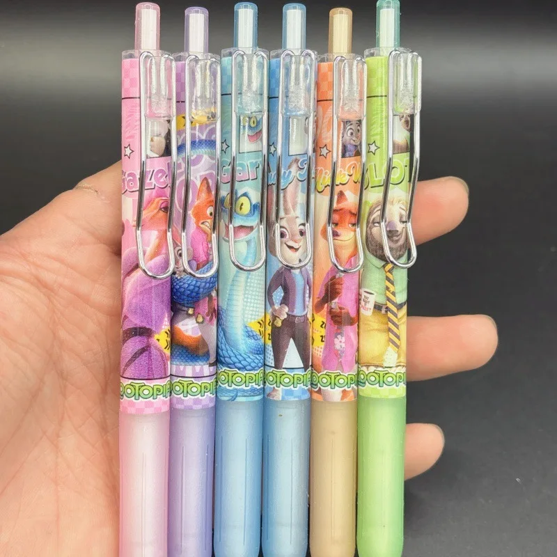 Disney Zootopia Judy Nick Anime Cartoon-Muster einziehbarer Gelstift, süßes Studenten-Briefpapier im Mädchen-Herz-Stil, Preise, Großhandel