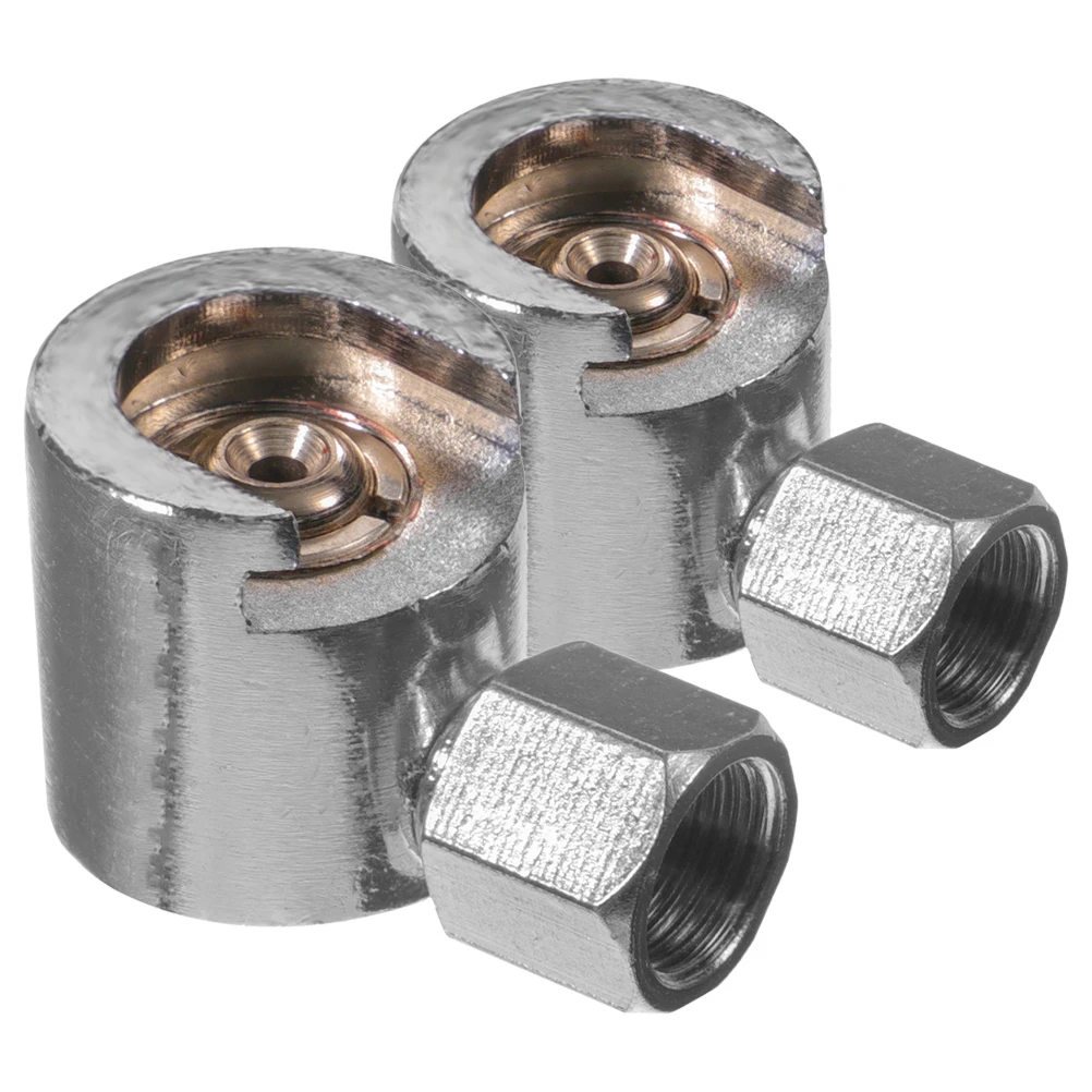 

2Pcs Oil Gun Tip Grease Nipple Button Head Coupler Replacement Metal Fittings for Seamless Lubrication Tasks Secure Screw-Tight