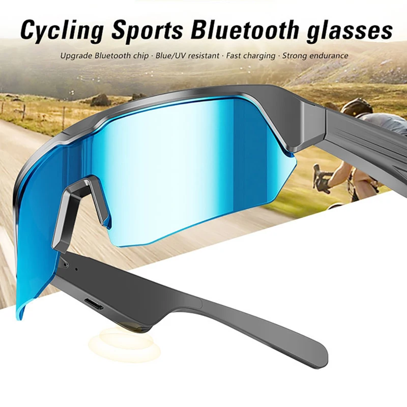 

Smart Glasses Wireless Call Bluetooth Glasses Anti-Ultraviolet Sports Cycling Sunglasses ForGames Cycling Driving Running 130mah
