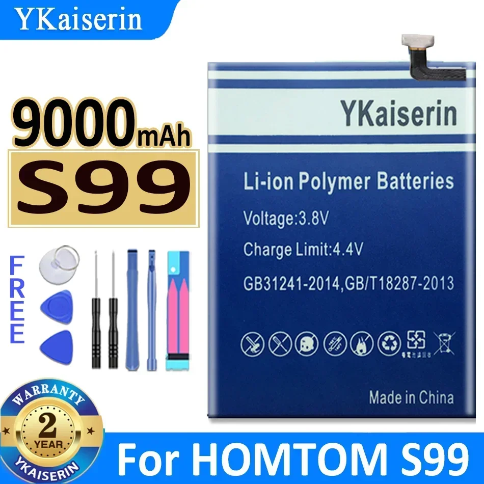 

Аккумулятор YKaiserin S99 на 9000 мАч для мобильного телефона Homtom S99, в наличии, новейшее производство, высокое качество, аккумулятор + номер отслеживания