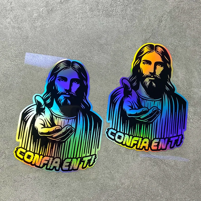 

1PC CONFÍA EN TI Jesus Waterproof Car Sticker Vinyl Decal Rear Windshield Trunk Exterior Decor