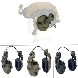 Tactical Helmet Headset Noise Reduction Sound Pickup Shooting Hearing Protection Earmuffs Airsoft CS Headphone for FAST Wendy