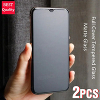 2Pcs Matte Tempered Glass Film For Realme C3 C3i C11 C12 C15 QE C17 C20 C20A C21 C21Y C25 Screen Protector Anti Fingerprint